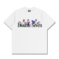 Double 7 Flower Font Tee (White)