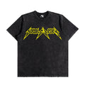 Double 7 Washed Fearless Eagle Tee (Black & Yellow)